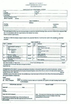 Certificate of structural design